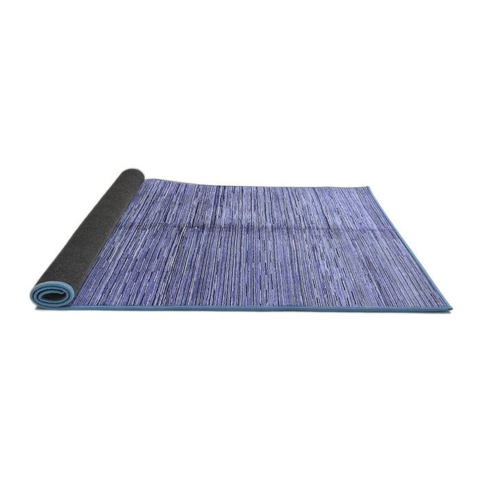 Sideview of Abstract Blue Modern Rug, abs410blu