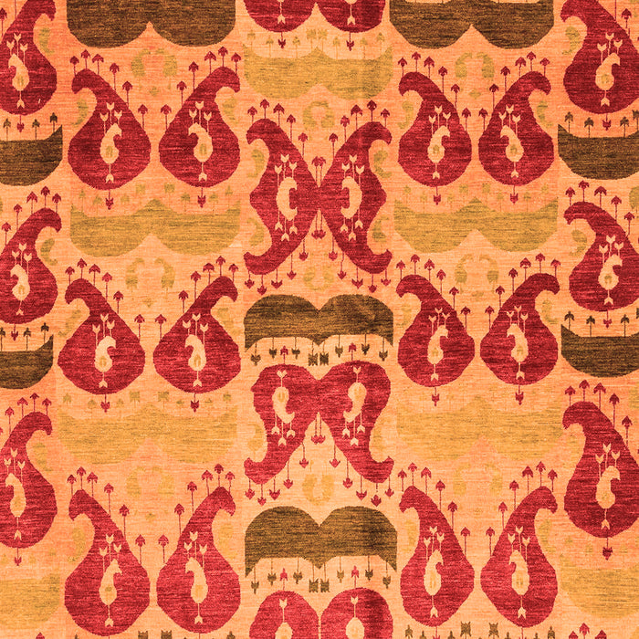 Abstract Orange Modern Rug, abs4110org