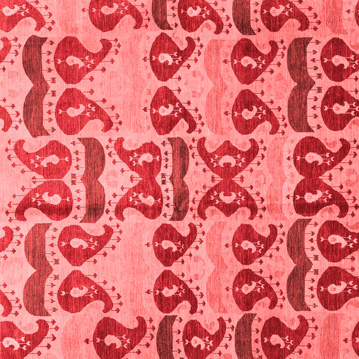 Machine Washable Abstract Red Modern Rug, wshabs4110red