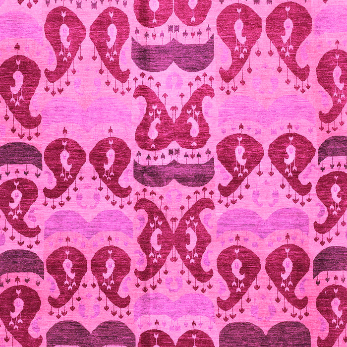 Machine Washable Abstract Pink Modern Rug, wshabs4110pnk