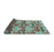 Sideview of Abstract Light Blue Modern Rug, abs4110lblu