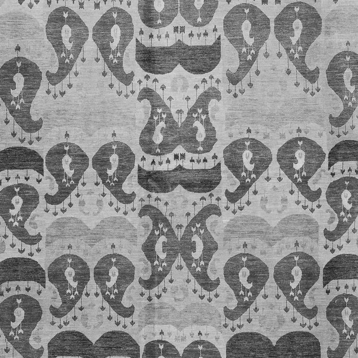 Machine Washable Abstract Gray Modern Rug, wshabs4110gry