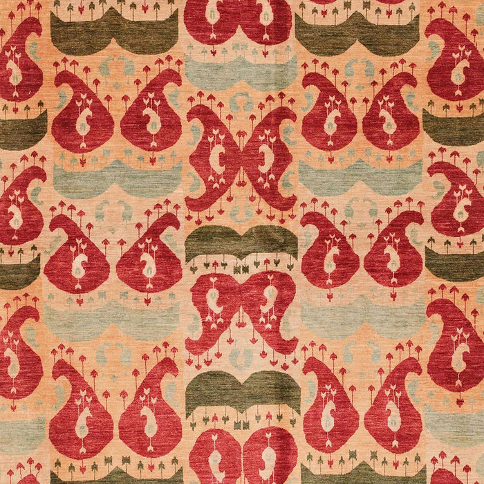 Abstract Red Modern Rug, abs4110