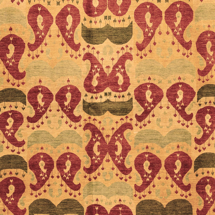 Machine Washable Abstract Brown Modern Rug, wshabs4110brn