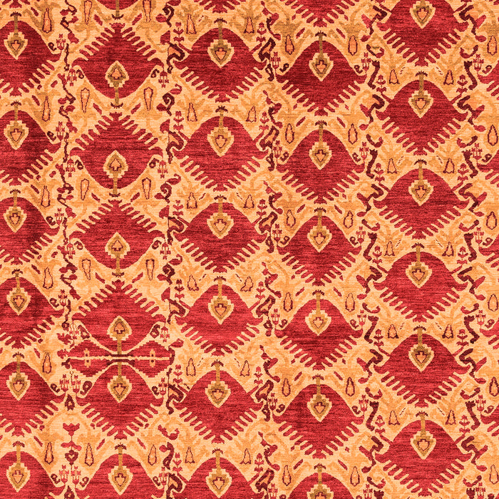 Machine Washable Abstract Orange Modern Area Rugs, wshabs4111org