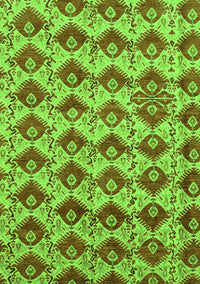 Abstract Green Modern Rug, abs4111grn