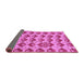 Sideview of Abstract Purple Modern Rug, abs4111pur