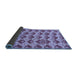 Sideview of Abstract Blue Modern Rug, abs4111blu