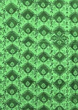 Abstract Emerald Green Modern Rug, abs4111emgrn