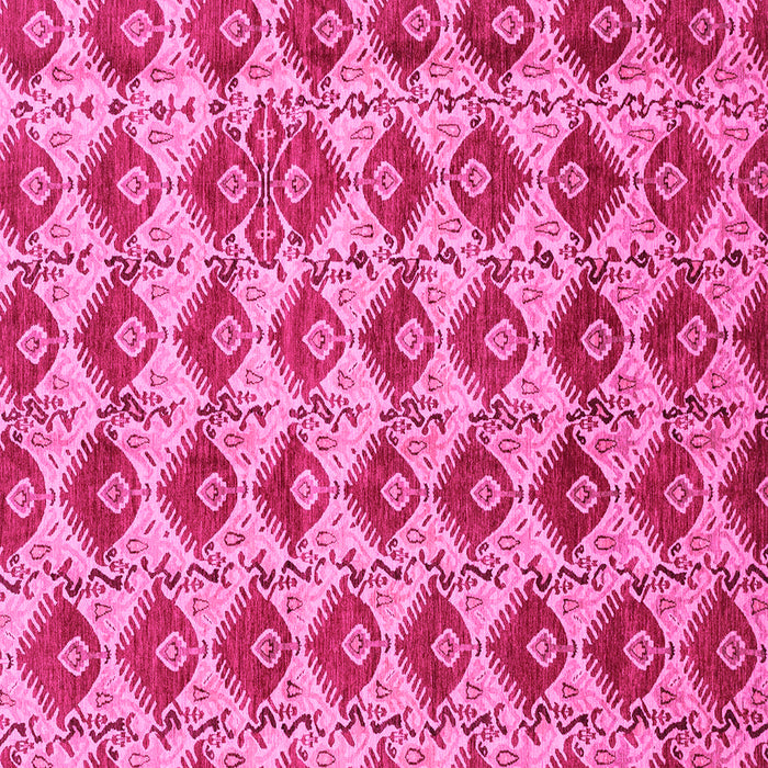 Square Machine Washable Abstract Pink Modern Rug, wshabs4111pnk