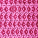 Square Machine Washable Abstract Pink Modern Rug, wshabs4111pnk