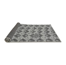 Sideview of Abstract Gray Modern Rug, abs4111gry