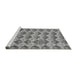 Sideview of Machine Washable Abstract Gray Modern Rug, wshabs4111gry