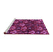 Sideview of Machine Washable Abstract Purple Modern Area Rugs, wshabs4112pur