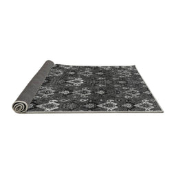 Sideview of Abstract Gray Modern Rug, abs4112gry