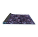 Sideview of Abstract Blue Modern Rug, abs4112blu