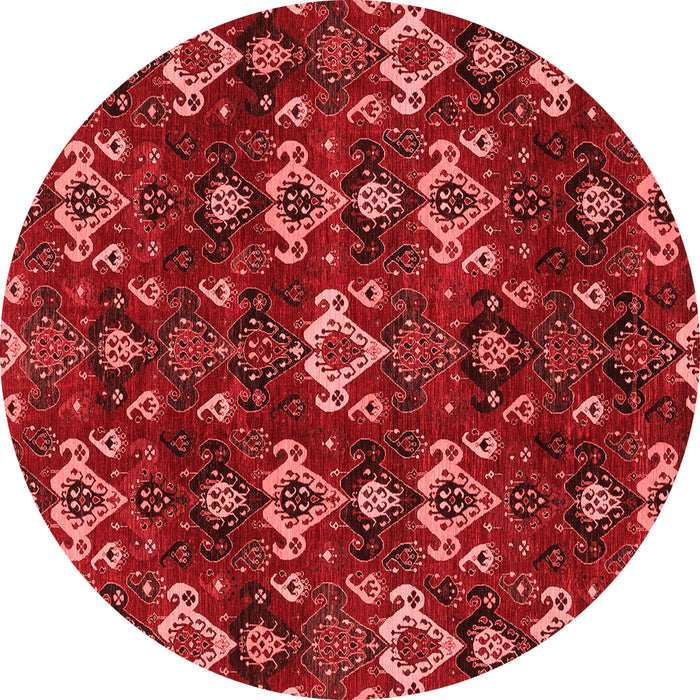 Machine Washable Abstract Red Modern Rug, wshabs4112red