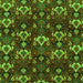 Square Abstract Green Modern Rug, abs4112grn