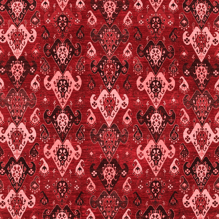 Machine Washable Abstract Red Modern Rug, wshabs4112red