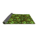 Sideview of Abstract Green Modern Rug, abs4112grn