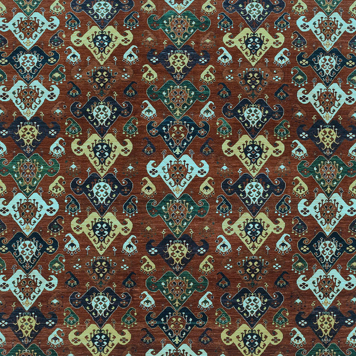 Square Machine Washable Abstract Light Blue Modern Rug, wshabs4112lblu