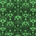 Square Machine Washable Abstract Emerald Green Modern Area Rugs, wshabs4112emgrn