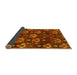 Sideview of Abstract Yellow Modern Rug, abs4112yw