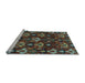 Sideview of Machine Washable Abstract Light Blue Modern Rug, wshabs4112lblu