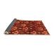 Sideview of Abstract Orange Modern Rug, abs4112org