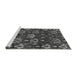 Sideview of Machine Washable Abstract Gray Modern Rug, wshabs4112gry