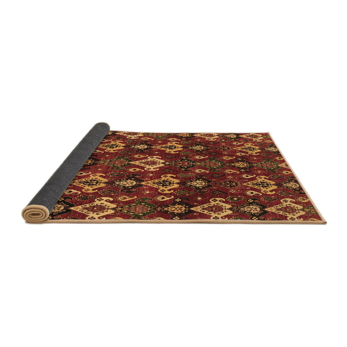 Sideview of Abstract Brown Modern Rug, abs4112brn