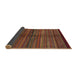 Sideview of Abstract Red Modern Rug, abs4113