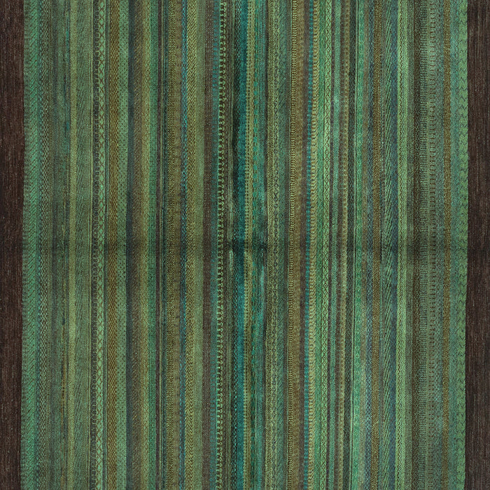 Square Machine Washable Abstract Turquoise Modern Area Rugs, wshabs4113turq