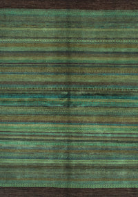 Abstract Turquoise Modern Rug, abs4113turq