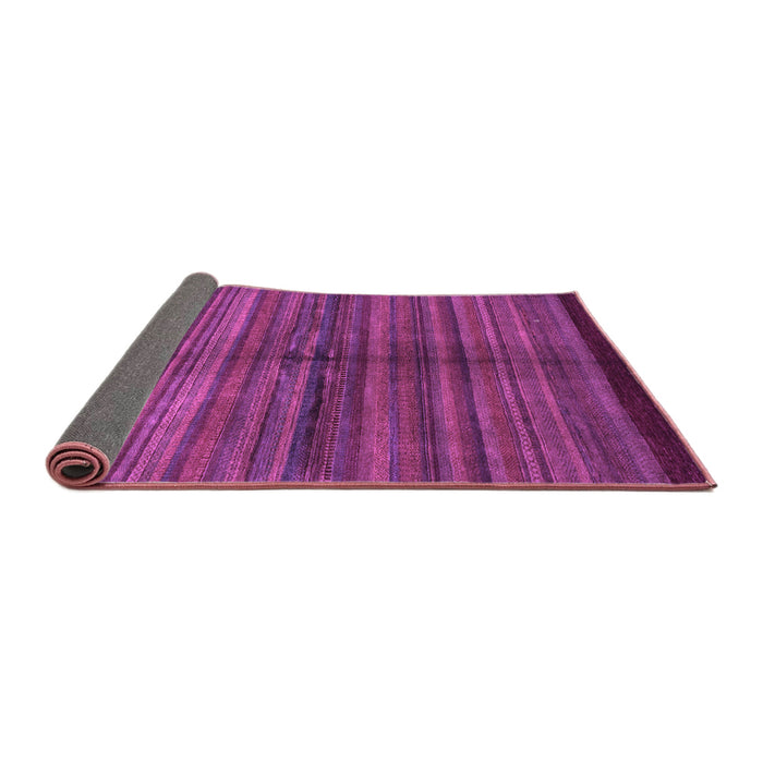 Sideview of Abstract Purple Modern Rug, abs4113pur