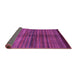 Sideview of Abstract Purple Modern Rug, abs4113pur