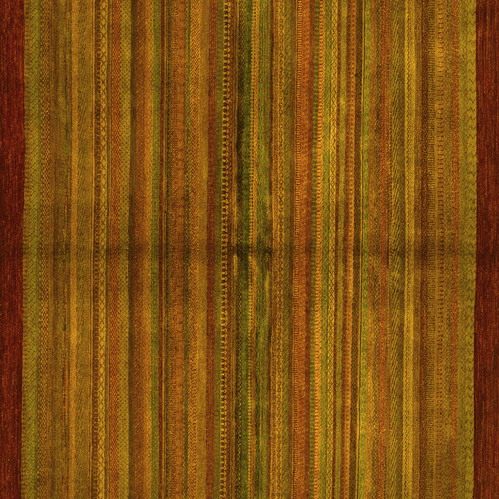 Square Abstract Yellow Modern Rug, abs4113yw