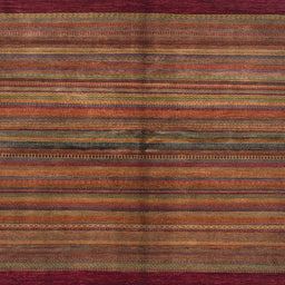 Square Abstract Red Modern Rug, abs4113