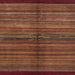 Square Abstract Red Modern Rug, abs4113