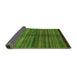 Sideview of Abstract Green Modern Rug, abs4113grn