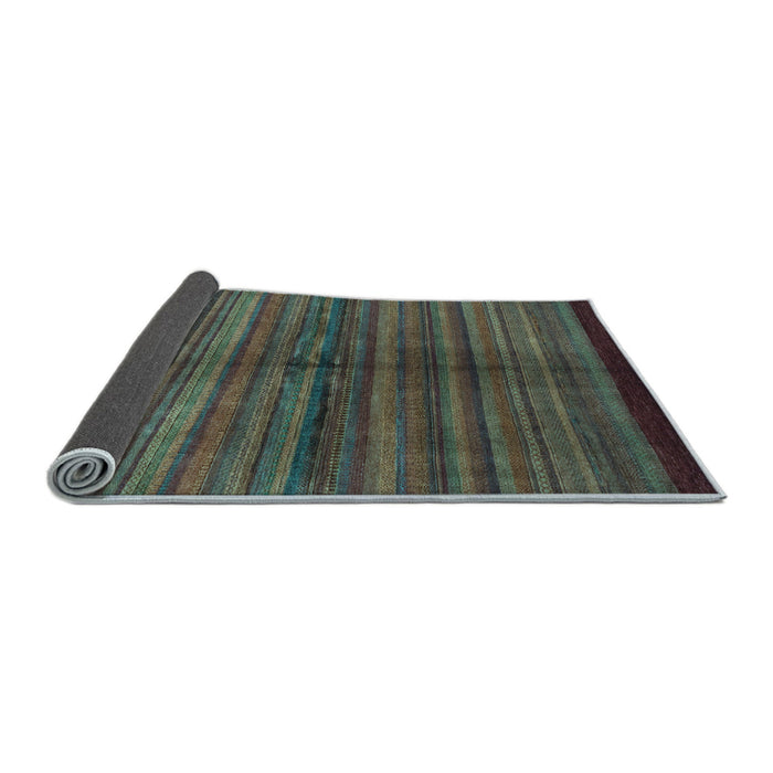 Sideview of Abstract Light Blue Modern Rug, abs4113lblu