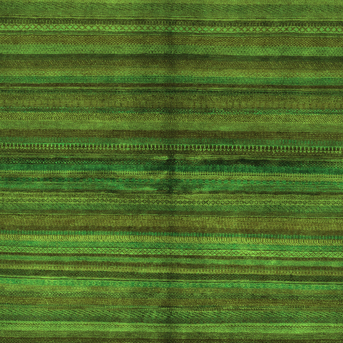Machine Washable Abstract Green Modern Area Rugs, wshabs4113grn