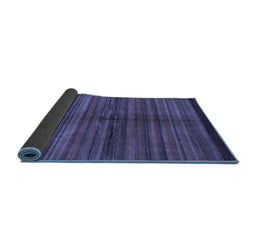 Sideview of Abstract Blue Modern Rug, abs4113blu