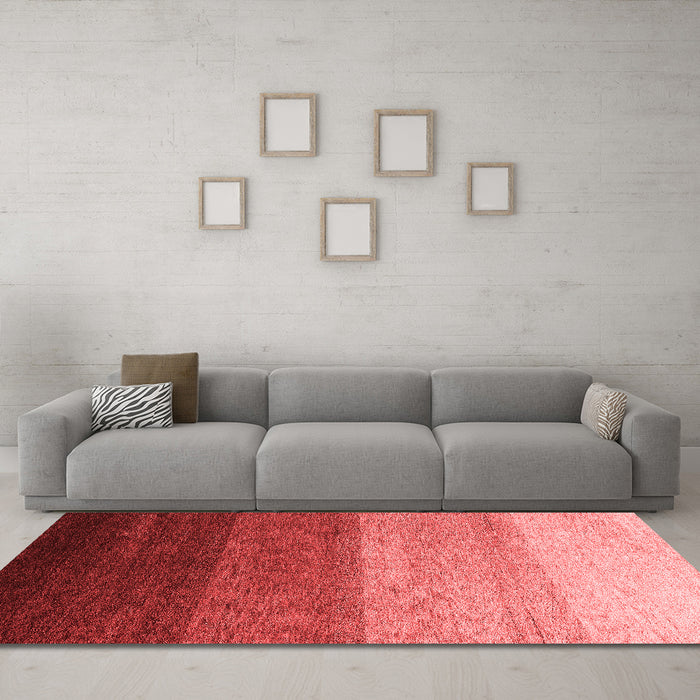 Modern Red Washable Rugs