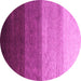 Round Abstract Pink Modern Rug, abs4114pnk