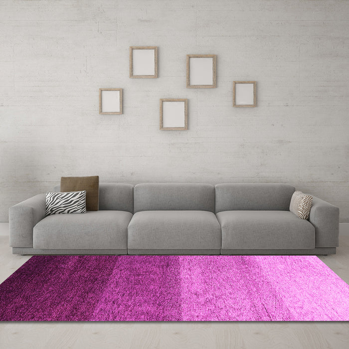Machine Washable Abstract Pink Modern Rug in a Living Room, wshabs4114pnk