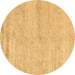 Round Machine Washable Solid Brown Modern Rug, wshabs4115brn