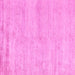 Square Machine Washable Solid Pink Modern Rug, wshabs4115pnk