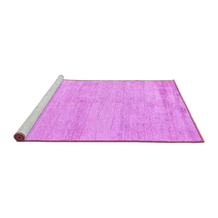 Sideview of Machine Washable Solid Purple Modern Area Rugs, wshabs4115pur