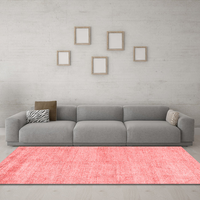 Modern Red Washable Rugs